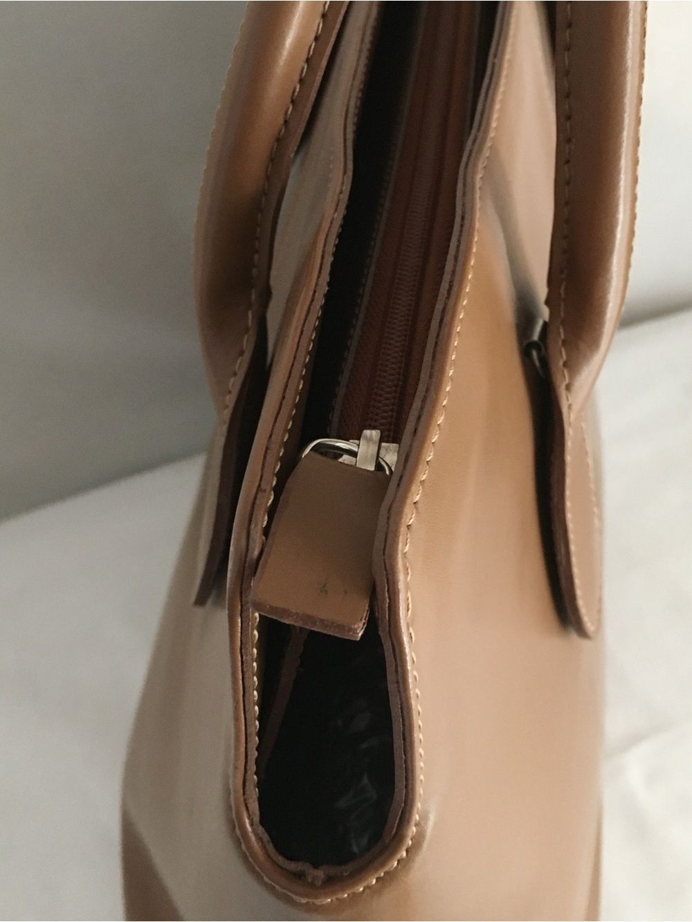 Gianni Chiarini Firenze Giuditta EUC Italian Made Tan Cognac Leather Tote - Picture 6 of 16